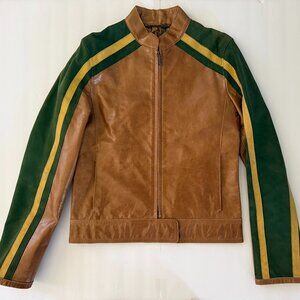 Vintage Tibury Women's Leather Moto Jacket